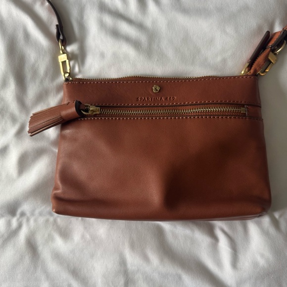Spartina 449 Siren Mya Convertible Crossbody Wristlet in Saddle Brown - Picture 7 of 8